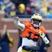Michigan quarterback Devin Gardner during spring practice at Michigan Stadium on Saturday, April 13, 2013. Melanie Maxwell I AnnArbor.com